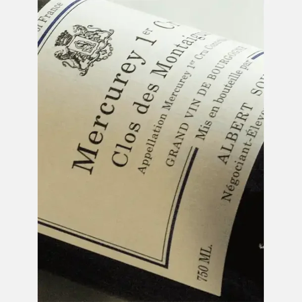 Albert Sounit / Mercurey "Clos des Montaigus" 1er Cru / Bourgogne Rouge 2019