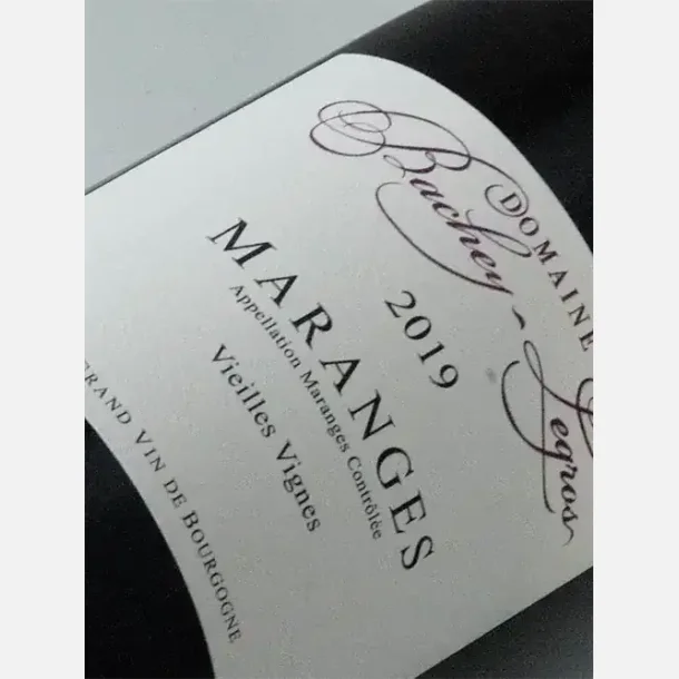 Domaine Bachey Legros Maranges Vieilles Vignes 2019