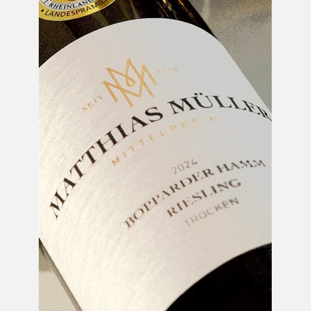 Matthias M�ller /  Riesling Trocken Bopparder Hamm/ Mittelrhein 2024 