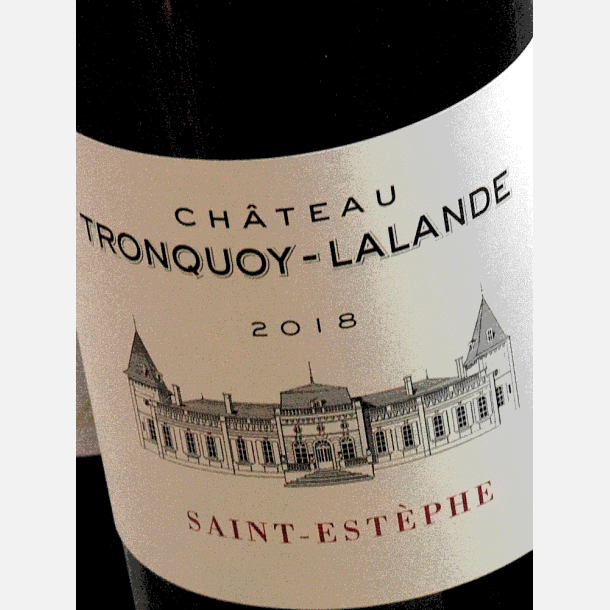 Ch�teau Tronquoy-Lalande Saint Estephe 2018